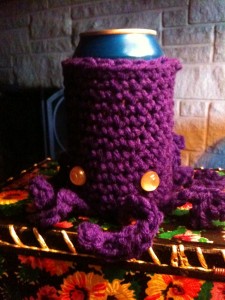 purple octopus can sweater