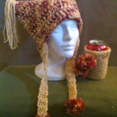 Horn Hat with matching Can Sweater